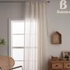 Flying Cat American Bamboo Joint Yarn Light-Transmitting Curtains for Bedroom, Kitchen, Living Room, Balcony, and Partition