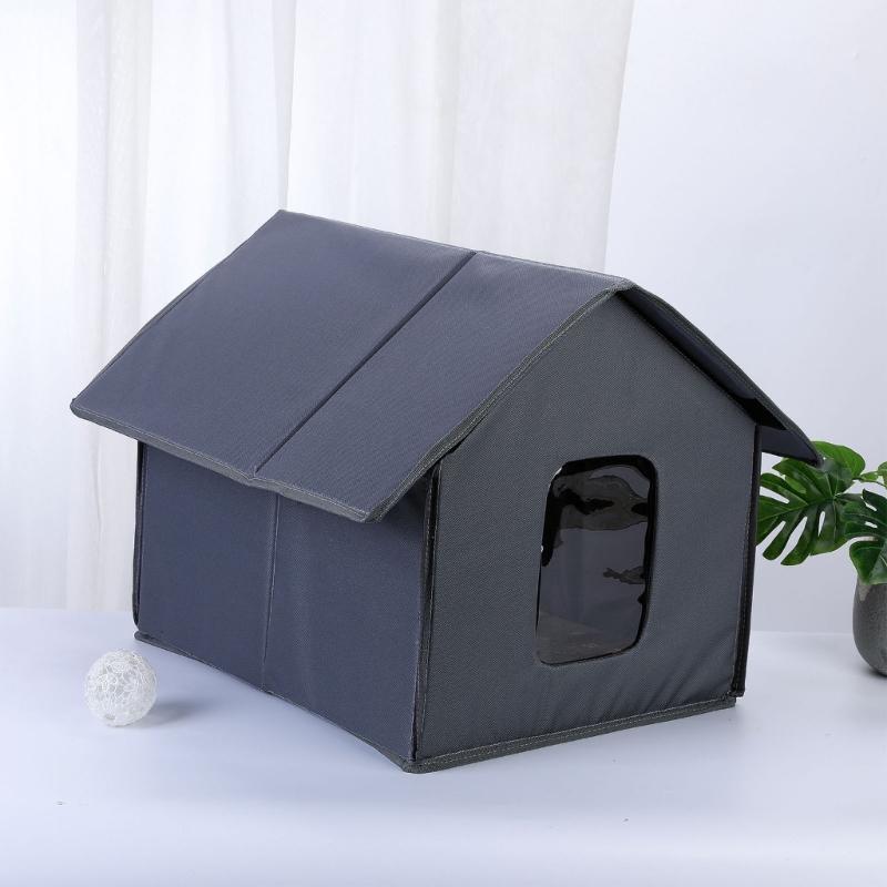 Insulated Outdoor Cats House Easy Assembly Design for Winter Waterproof Bed Tent Cats and Small Pet Warm House