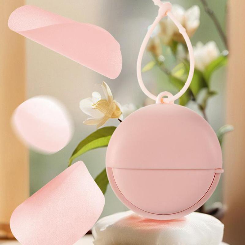 1 Box Roll Box Travel Mini Portable Soap Tablets Convenient Disposable Soap Paper Tool 1 Box Outdoor Essentials