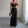 Deep V-neck Camisole Casual Pants Set Deep V-neck Strap Casual Pants Suit