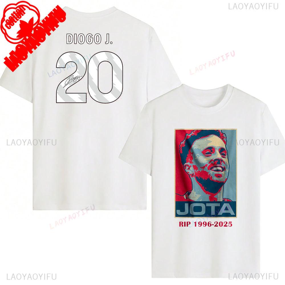 RIP Diogo Jota Tričko Odpočívej v pokoji Diogo Jota Trička Pocta fotbalové legendě Tričko 1996-2025 Pamětní tričko Dárek pro fanouška Bavlněná trička