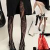 Women Sexy Patterned Tights Hollow Flower Fishnet Stockings Pantyhose Patterned Leggings Net Pantyhose Party Clubwears