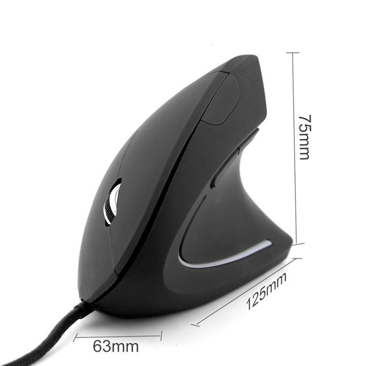 Ergonomic Vertical USB Wired Mouse - Creative Office Design, Hot Selling