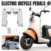 1 pár stojánku na elektrokolo, pedály, protiskluzová hliníková slitina, skládací zadní pedály, vhodné pro výměnu pedálů elektrokola