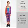Costume da Clown per Bambini di Halloween Costume da Palco Maschera di Carnevale per Bambini Clown Stampato