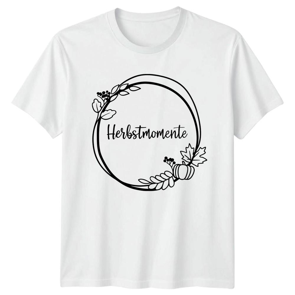 HerbstmoUnisexte Unisexs TShirt Autumn Floral Nature Birthday Gift For Her