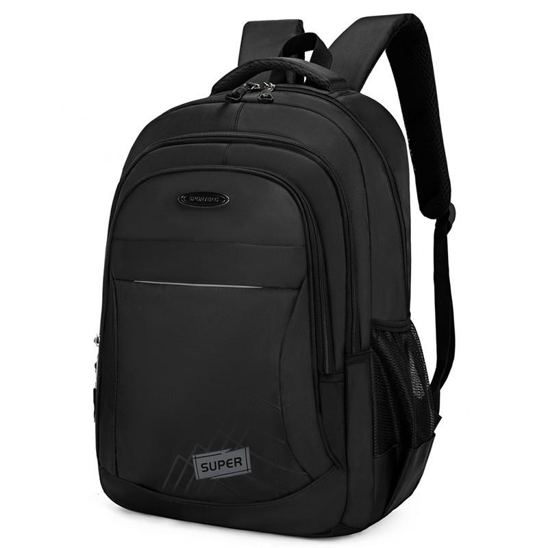 Letter Super Backpack Double Zipper Compartments Large Capacity Computer Bag