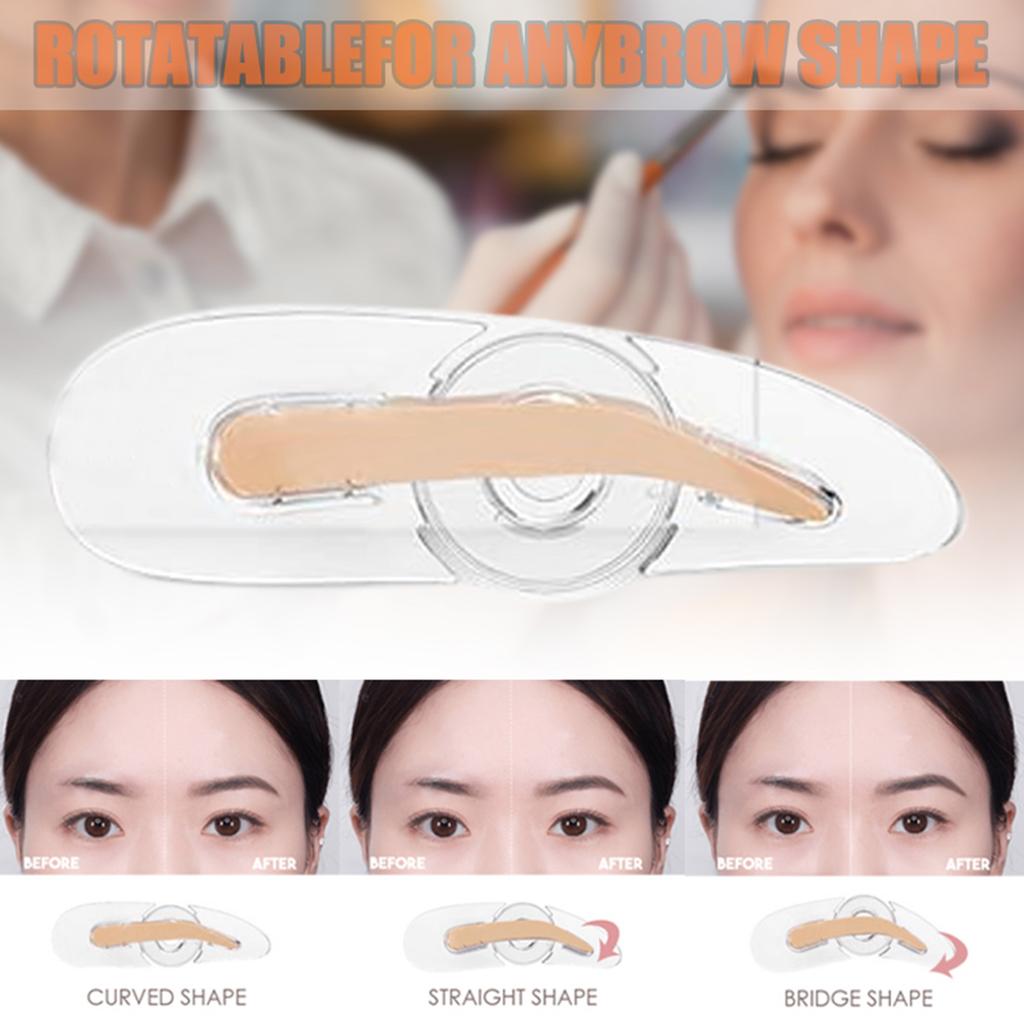 Adjustable Eyebrow Stamp Portable Three Type Eyebrows Makeup Tools