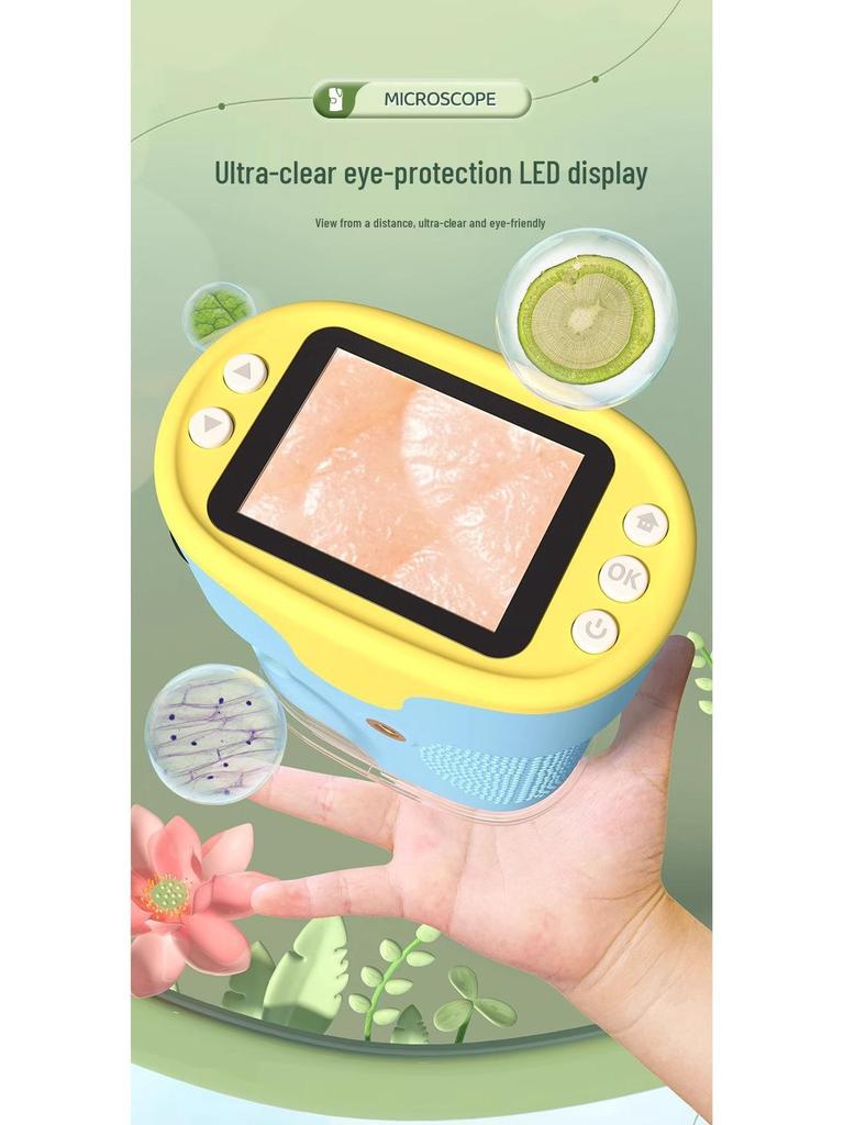 Portable 1000x Microscope Camera for Kids' Science and Middle School Projects.