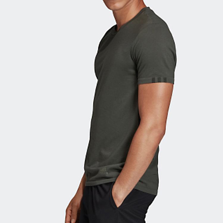 Adidas 25/7 Running Tee Men Tops Black DZ1812