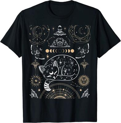 Cat Moon Aesthetic Design Great Premium Tee Unisex T-shirt