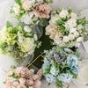 Elegant Real Touch Artificial Silk Flowers Bridal Wedding Bouquet For Home Party Decor