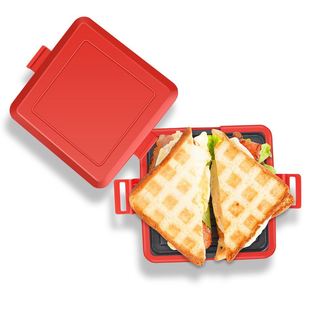 Waffle Sandwich Maker: Microwave-Safe Baking Pan for Breakfast