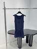 Nanyou High Custom Camellia Knit Vest Dress - Women's Slimming Summer White 26
