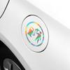 Car Fuel Tank Cap Sticker Creative Reflective Vinyl Film Decals Refueling Cover Cartoon Decor Auto Vehicle Exterior Accessories