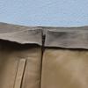 Used 00s PRADA archive Miuccia Period Made in Italy Nappa Leather Leather Pants 46 Camel Genuine Leather Ribbon Belt