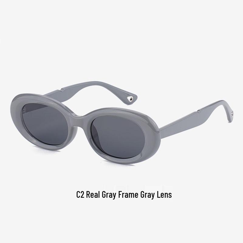 Women's Oval Cat Eye Polarized Sunglasses, UV Protection, 2535, Enhances Facial Features, High-End Look