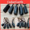Handcrafted Raw Black Tourmaline Schorl Crystal Necklace With Adjustable Length And Unique Design