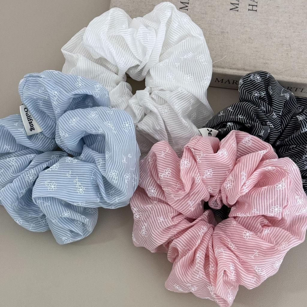 Large big accessories for women girl korean hair ties elastic bands scrunchie leading fashion popular vintage adults kpop
