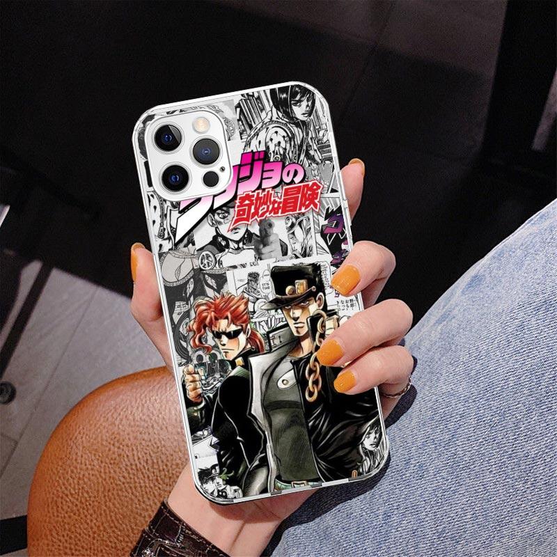 JoJo's Bizarre Adventure Stardust Crusaders Phone Case For iPhone 17 Air 16 Pro Max 16E 15 + 14 Plus 11 12 13 Mini 7 8 SE Gift P