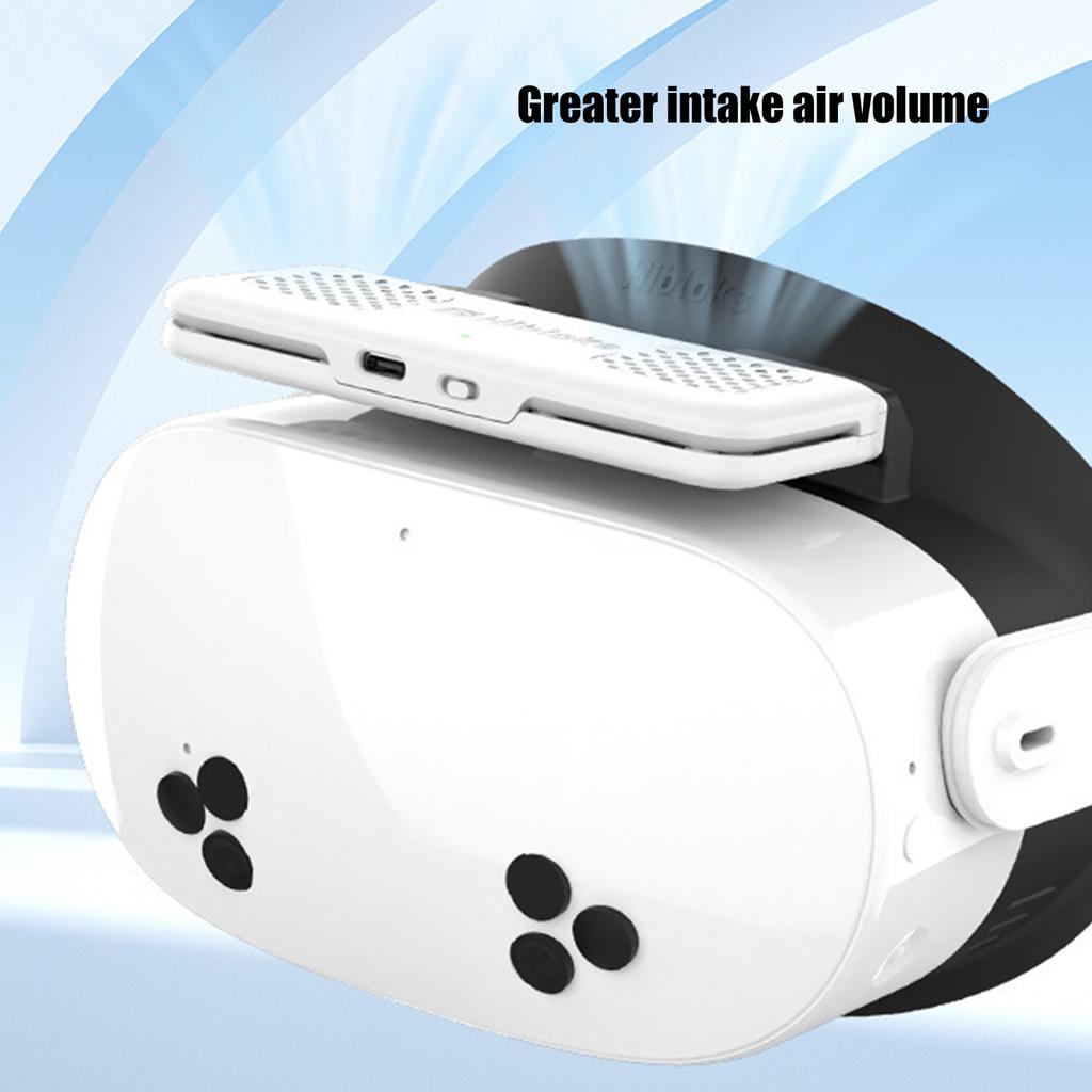 Cooling Fan VR Face Pad Anti Fog Sweatproof Virtual Reality Accessory Enhances Gaming Comfort For Oculus Quest 3S