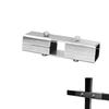 Square Pipe Fixed Joint Storage Rack Connector 3 Way Elbow Pipe Fitting for Fence Rail and Industrial Shelf Construction