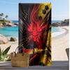 Watford FC Personalisiertes Bedrucktes Strandtuch Fußballlogo Unterstützung Benutzerdefinierter Name Text Absorbierendes Handtuch Für Sport Reisen Besonderes Geschenk