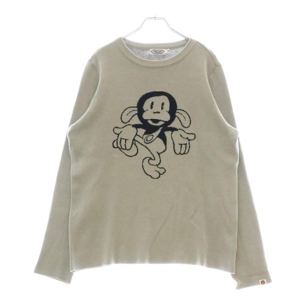 A Bathing Ape Initial BABYMILOSTORE Tag Front Character Print Crew Neck Used 173 Unisex T-Shirt XXXXL