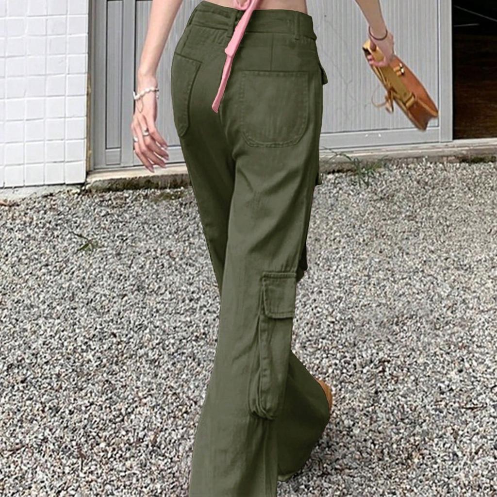 Women's High Waist Washed Women's Jeans Fashionable Versatile Straight Leg Pants