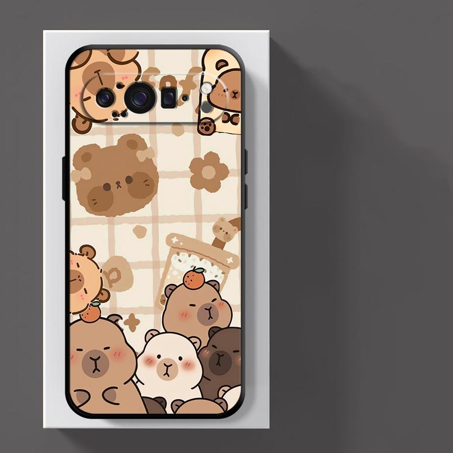 Cute Capybara Case for Google Pixel 10A 8a 6 7 8 Pro 6a 7a 10 9 Pro XL 9a Funda Phone Cover