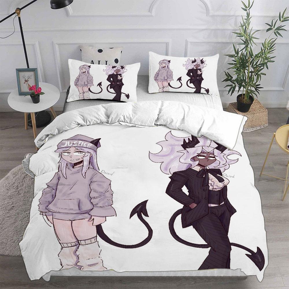 New Game Helltaker Bedding Sets Comforter Quilt Bed Cover Duvet Cover Pillow Case 2-3 Pieces Sets Kids Adult Size Home Textiles