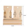 Natural Wooden Earring Holder Stand Jewelry Organizer Display Storage Rack S