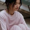 Modal Sweatshirt Powder Pink  Fwet080l 