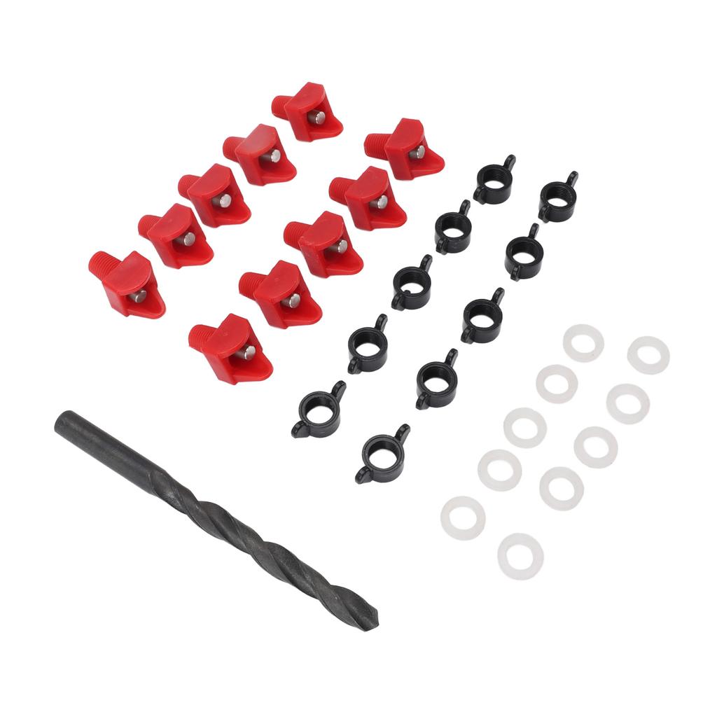 Horizontale Hühner-Tränkenippel Kunststoff Automatische Geflügeltränke-Set für Rohr Eimer