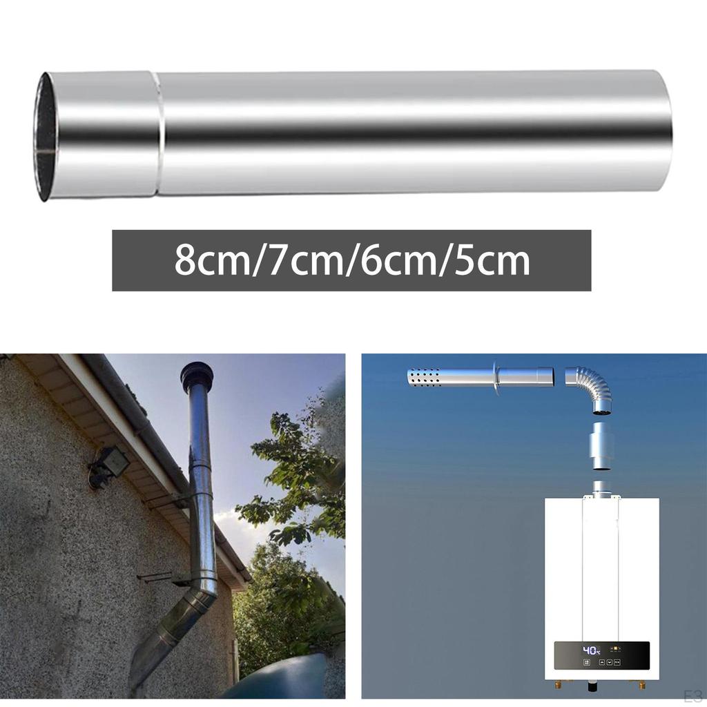 Pipe Chimney Fitting Stainless Steel Tube Waterproof Heat Resistant Leak- Suitable for Stoves Tents