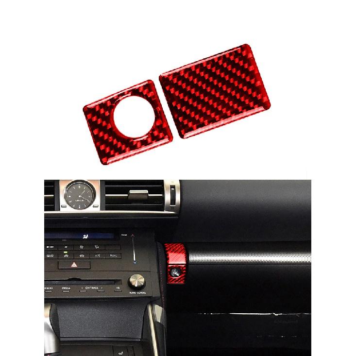 

Внутренние молдинги из углеродного волокна, красные наклейки, автомобильные декоративные аксессуары для Lexus IS250 NX200 IS350 300H Storage Box Switch