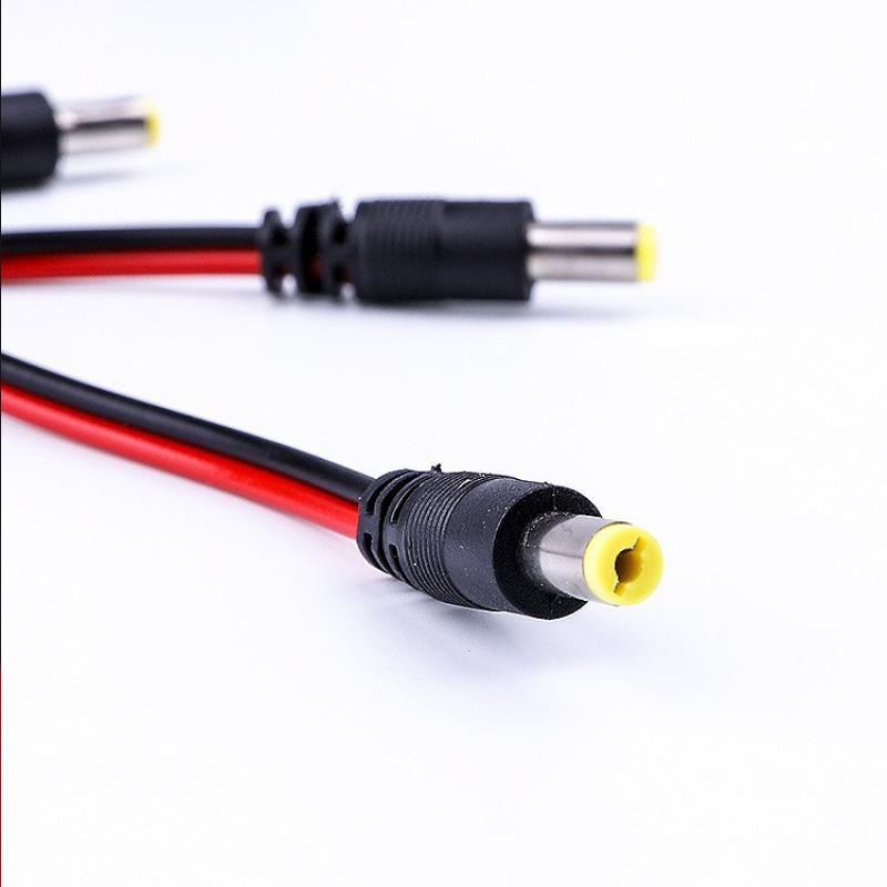 20/10Pcs 5.5 X 2.1mm Male Female Plug 12V Dc Power Pigtail Cable Jack for Cctv Camera Connector Tail Extension 12V DC Wire