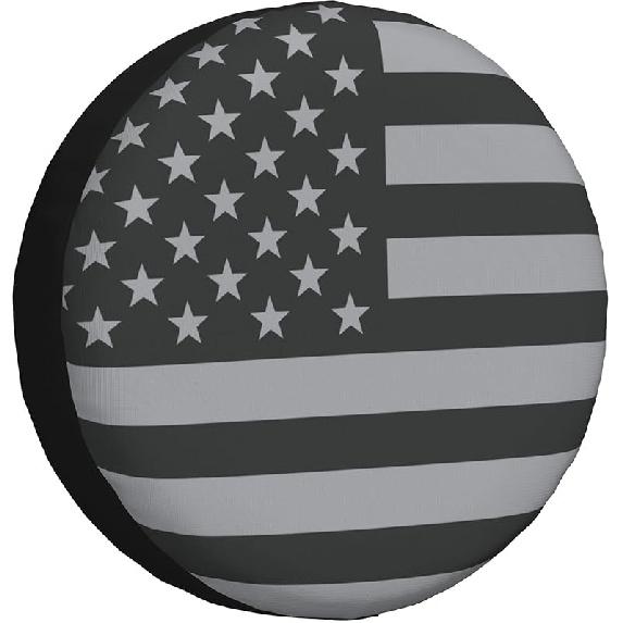 Spare Tire Cover American USA Flag Weatherproof Universal Wheel Protectors For RV Travel Trailer Camper 14In 14inch