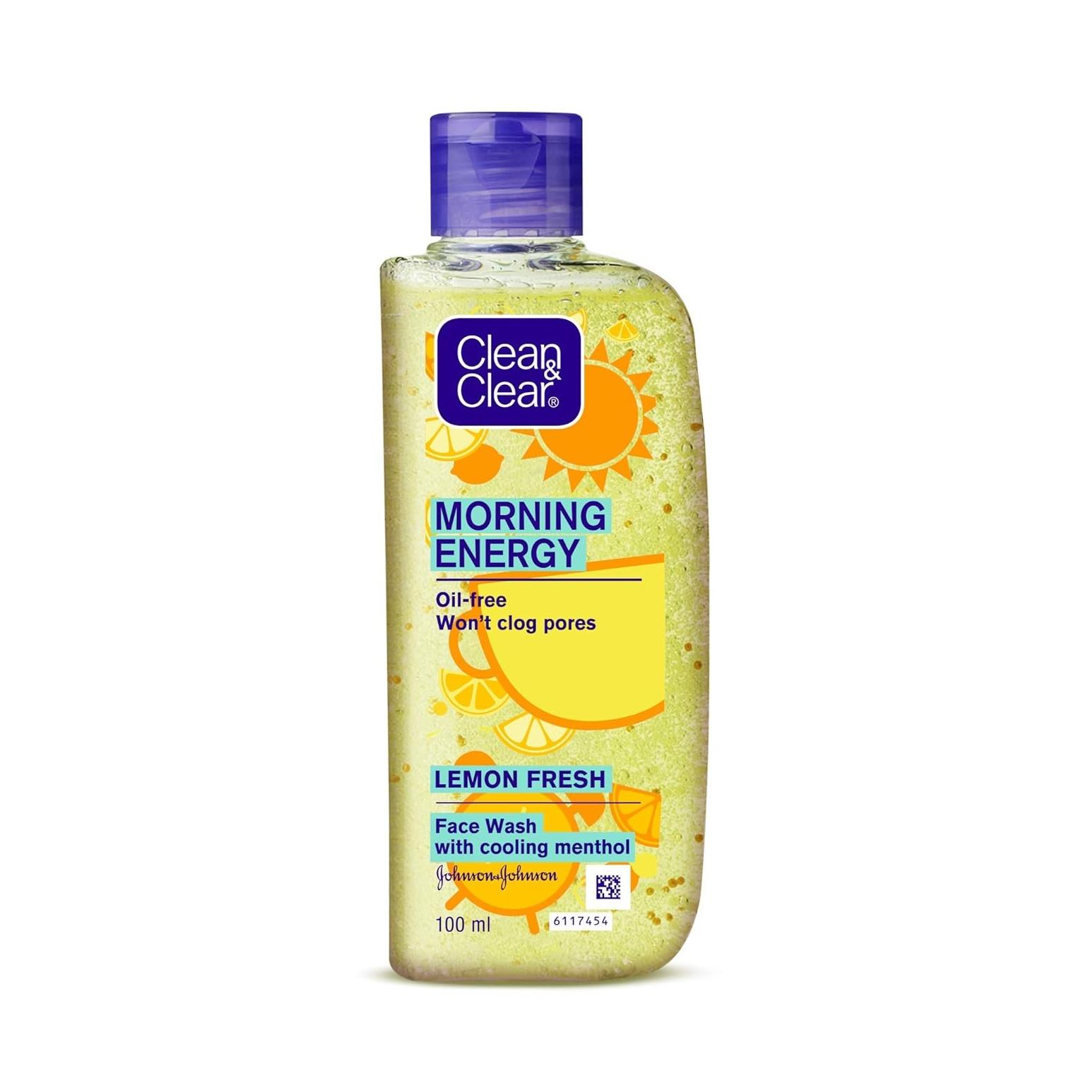 Clean & Clear Утренняя энергия Лимонная свежесть, Желтый, 100 мл