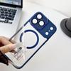 Stylish Magnetically Absorbing Transparent Case for iPhone 17 Pro Max/15 Pro/16
