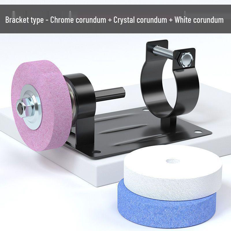 Compact Household Knife Sharpener and Polishing Machine with Sanding Wheel and Hand Drill Conversion Bracket