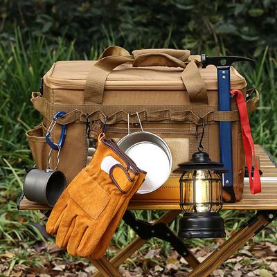 30L Camping Large Capacity Stove Tableware Storage Bag Portable Sports Tote Bags For Outdoor Camping Cooking Utensil Organizer