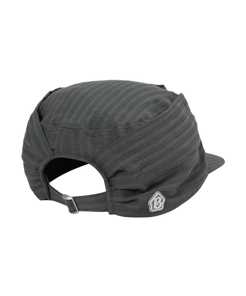 BAUF Asymmetrical Shirred Cap [Charcoal]