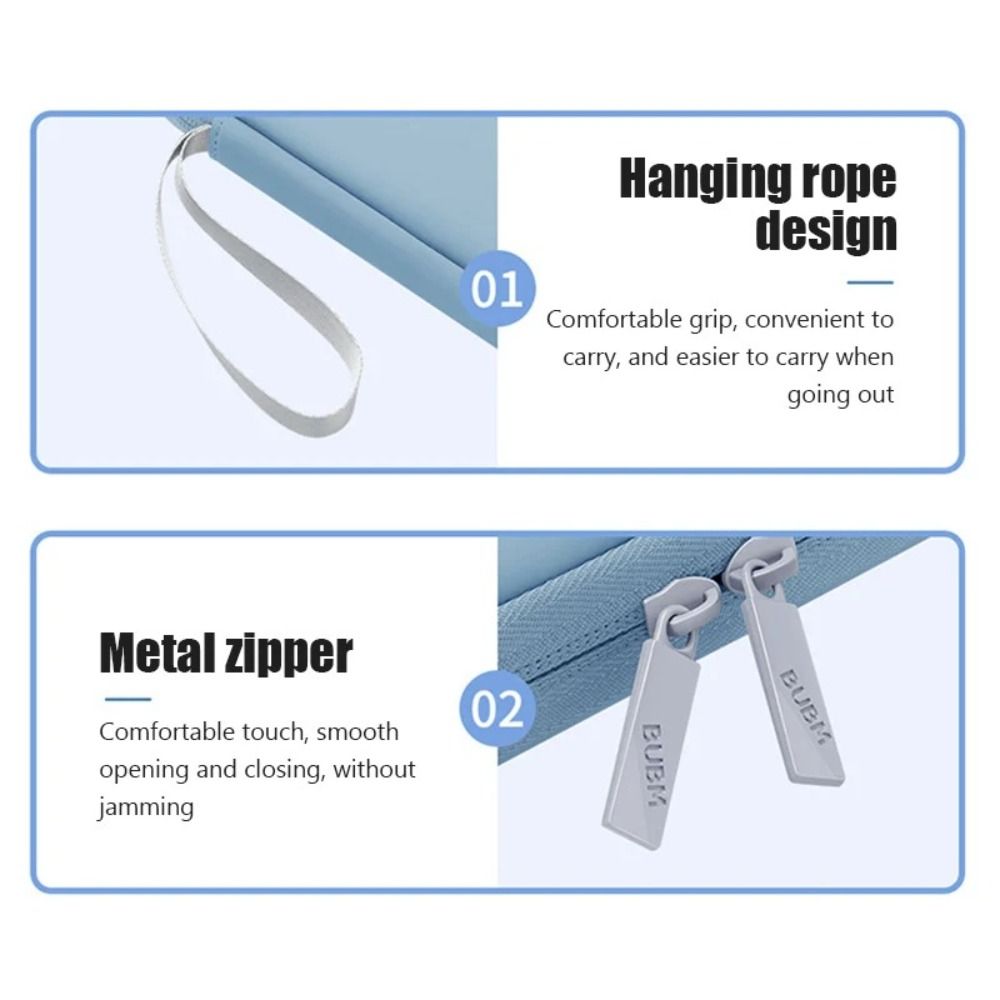 10.9/12.9inch Laptop Bag Large Capacity Carrying Case Universal Tablet Storage Bag