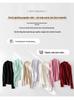 Women's 100% Pure Cashmere Ribbed Slim Fit Half-High Neck Sweater - Long Sleeve Gentle Style Base Layer