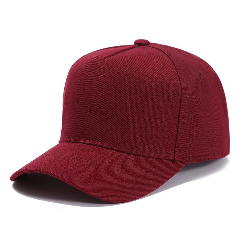 Mao Qing Five-Piece PVC 6-Panel Baseball Cap Printed Embroidery Heat Transfer Logo Advertising Plain Outdoor Travel