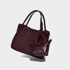 2025 New Handwoven Handheld Bucket Bag Casual Soft Leather Shoulder Bag Fashion Versatile Crossbody Mother-Daughter Bag for Women