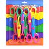 Children's Safety Scissors for Crafting, Ages 3-6: Fun Lace and Photo Cutting Tools for Kindergarten and DIY Albums