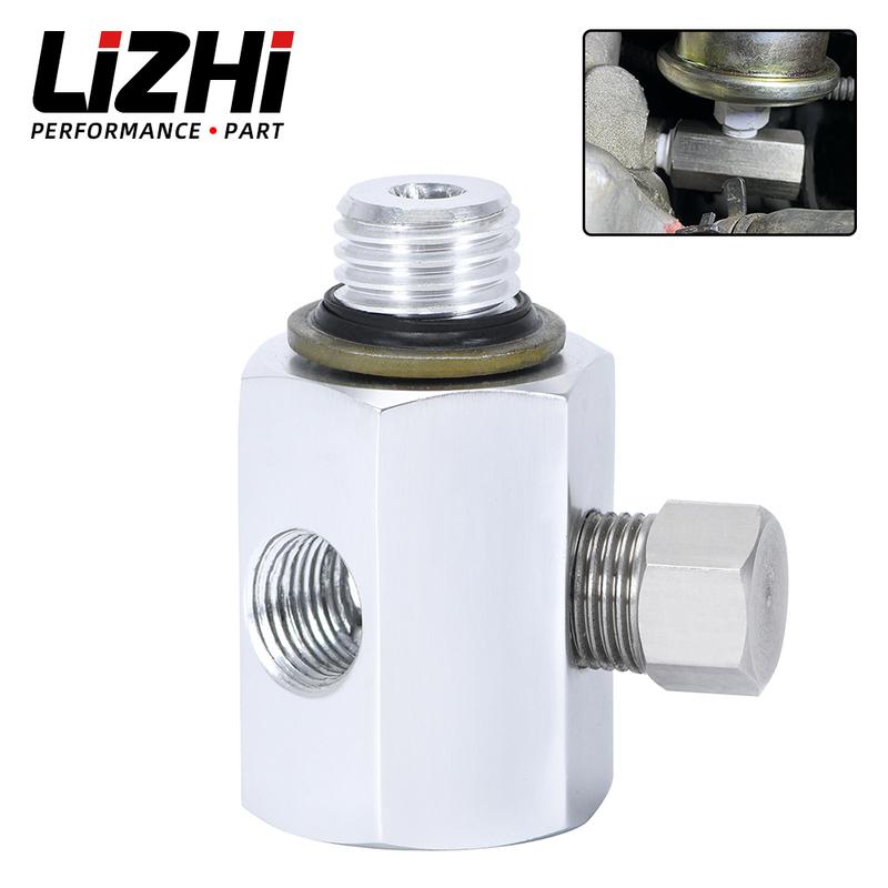 LIZHI RACING - For BMW 3 Series E30 E36 3 Port Oil Pressure Temperature Gauge Adaptor T Piece LZ-OGA01