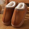 Fashion 2024 Winter Unisex Platform Fluffy Slippers Women Plush Warm Home Cotton Shoes Woman Comfort Soft Sole Non Slip House Slippers